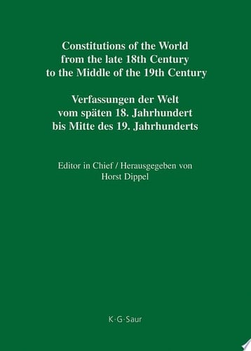 Constitutional Documents of Denmark, Norway and Sweden 1809–1849