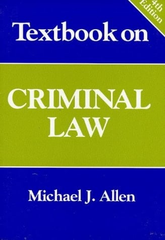Textbook on Criminal Law