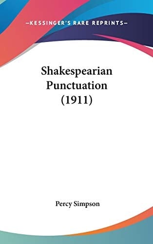 Shakespearian Punctuation (1911)