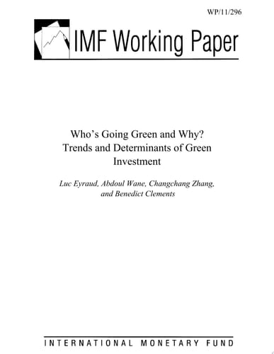 Who's Going Green and Why? Trends and Determinants of Green Investment