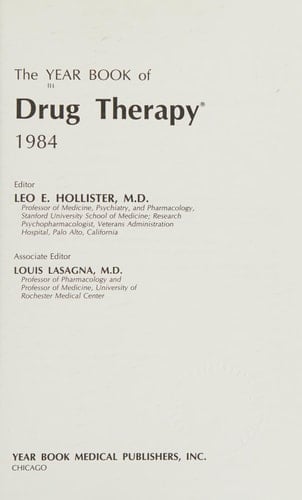 Year Book of Drug Therapy, 1984