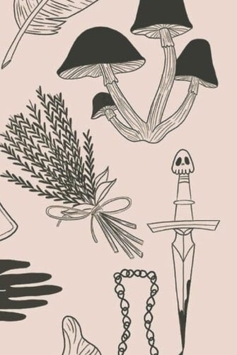 Witchcore Aesthetic Dot Matrix Notebook