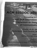ACM SIGDOC 2006 Proceedings of the 24th ACM International Conference on Design of Communication : October 18-20, 2006, Myrtle Beach, South Carolina, USA