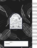 Olive Blank Music Sheets 12 Stave - Size 8. 5x11