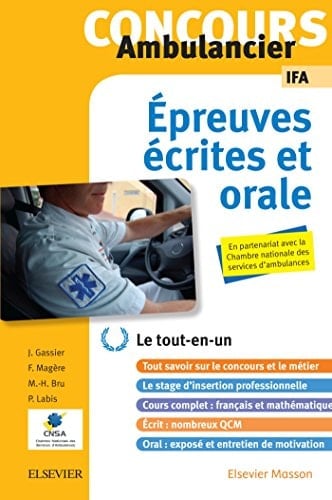 Concours Ambulancier - Écrit et Oral - IFA Le Tout-En-un