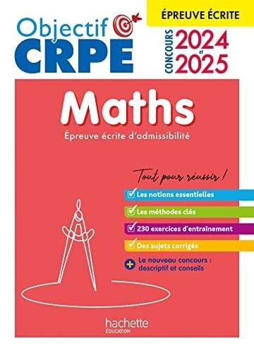 Maths Epreuve écrite d'admissibilité