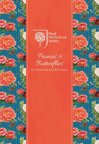 Rhs Peonies and Butterflies Notecard Wallet 10 Notecards and Envelopes