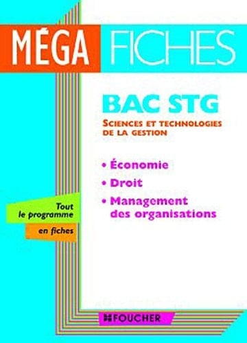 Economie, Droit, Management des organisations Bac STG