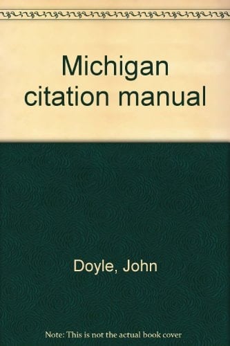 Michigan Citation Manual