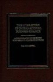 The Literature of International Business Finance A Bibliography of Selected Business and Academic Sources