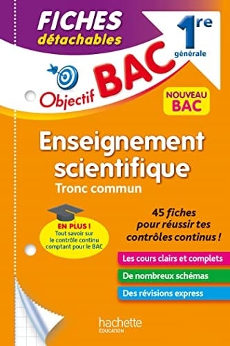 Enseignement scientifique 1re générale Tronc commun