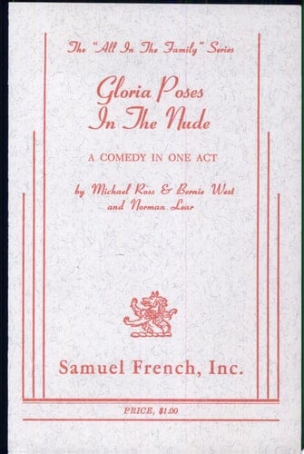 Gloria Poses in the Nude A Comedy in One Act