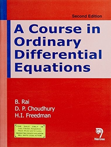 A Course in Ordinary Differential Equations