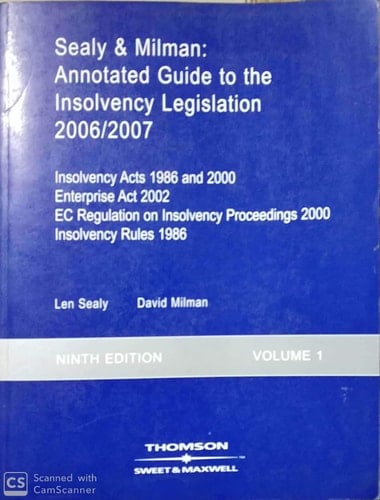 Annotated Guide to the Insolvency Legislation