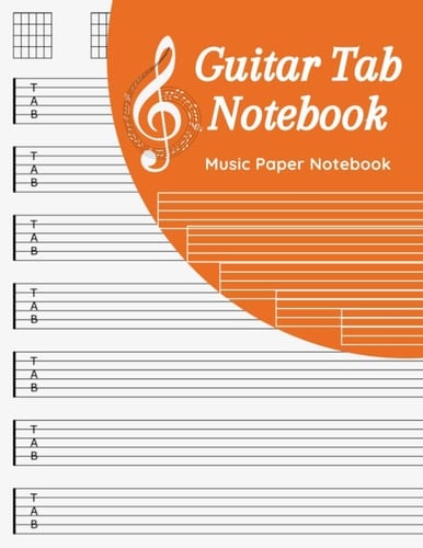 Guitar Tab Notebook: Music Paper Notebook, Blank Guitar Tablature Music Note / 120 Pages / 8.5 x 11 / Notebook N14
