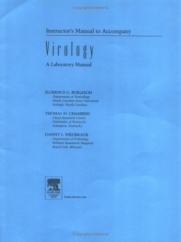 Virology: A Laboratory Manual (Instructor's Manual)