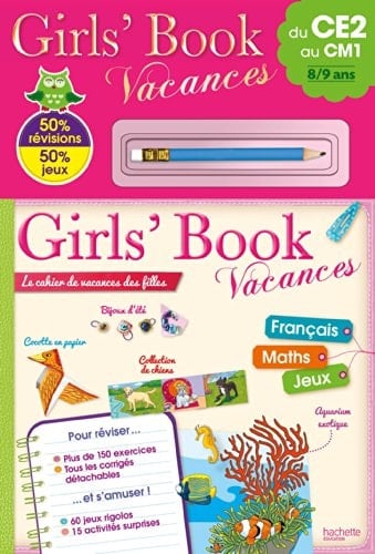 Girls' Book vacances du CE2 au CM1 8/9 ans