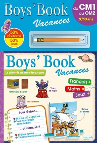 Boys' Book vacances du CM1 au CM2 9/10 ans