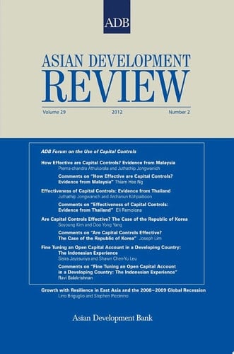 Asian Development Review Volume 29, Number 2, 2012