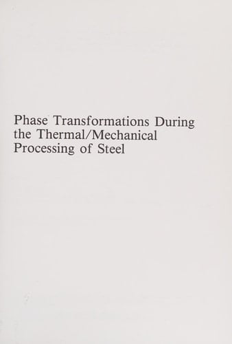 Phase Transformations During the Thermal