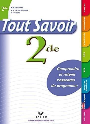Tout savoir 2e