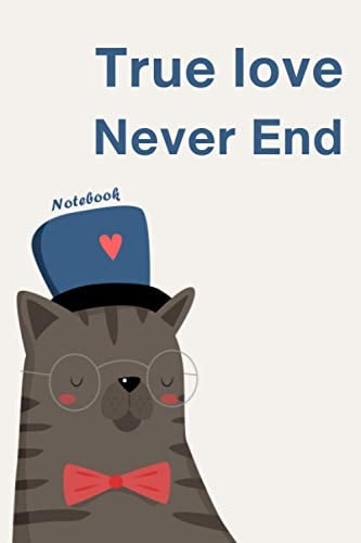True love never end notebook journal: Notebook Journal: Valentine's day journal notebook for your love ,notebook, perfect diary, or taking notes and daily tasks,110 blank lined 6x9" pages, Lover Gift.