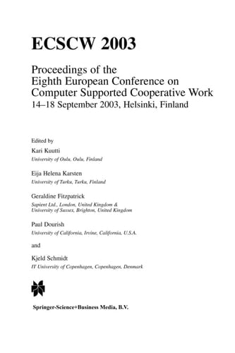ECSCW 2003