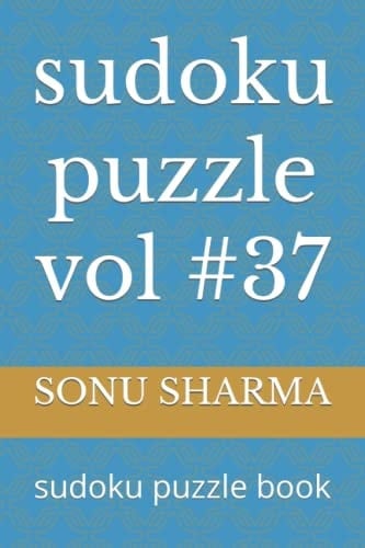 sudoku puzzle vol #37: sudoku puzzle book