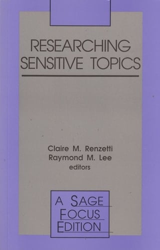 Researching Sensitive Topics (SAGE Focus Editions)