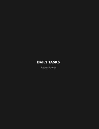 DAILY TASKS: Productivity notebook for designer