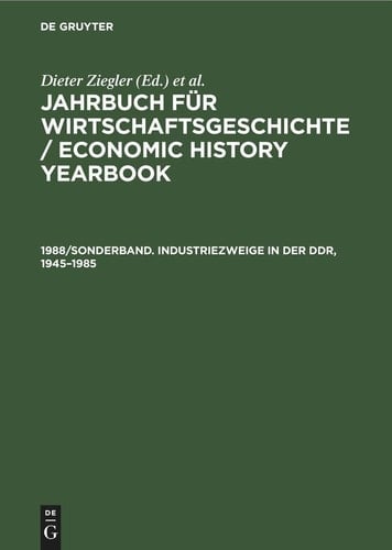 Industriezweige in der DDR, 1945-1985