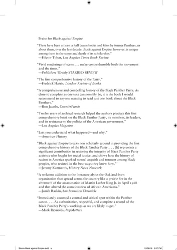 Black Against Empire The History and Politics of the Black Panther Party