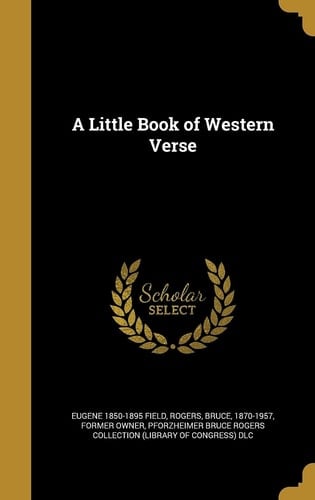 A Little Book of Western Verse