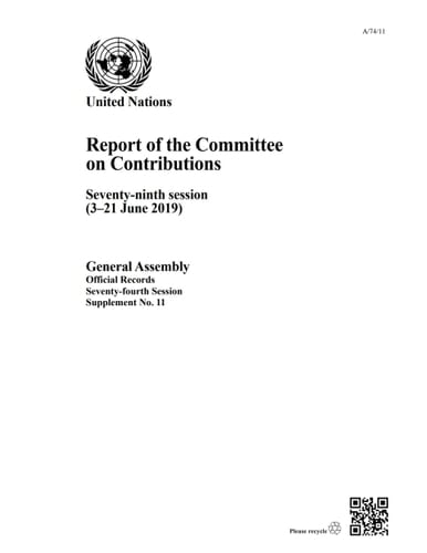 Report of the Committee on Contributions