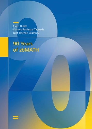 90 Years of ZbMATH
