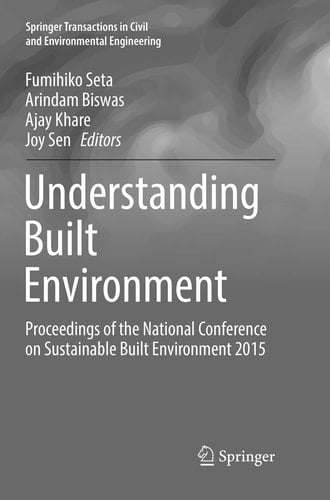 Understanding Built Environment Proceedings of the National Conference on Sustainable Built Environment 2015