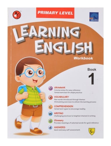 Shree Book Centre Sap Learning English Primary Level Workbook 1