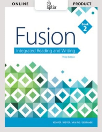 Aplia for Kemper/Meyer/Van Rys/Sebranek's Fusion: Integrated Reading and Writing, Book 2, 3rd Edition [Instant Access], 1 term
