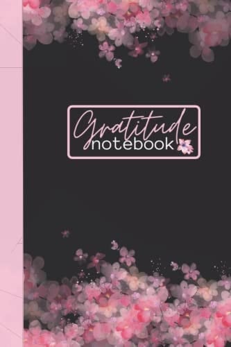 Black Pink Sakura Gratitude notebook: Gratitude notebook