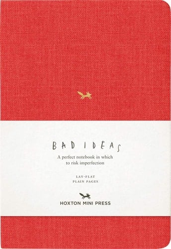 A Notebook for Bad Ideas (red/unlined) A perfect notebook in which to risk imperfection