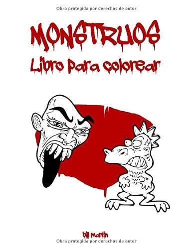 MONSTRUOS Libro para colorear: libro para colorear para niños (Spanish Edition)