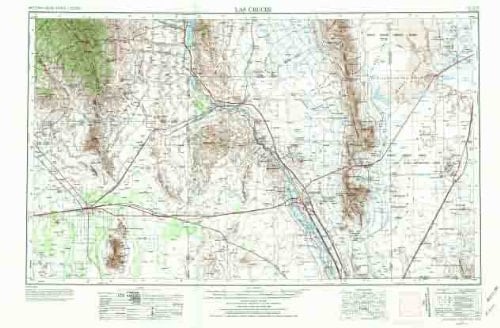 Las Cruces, NM-TX 2°×1° Historical Reproduction Map 1971