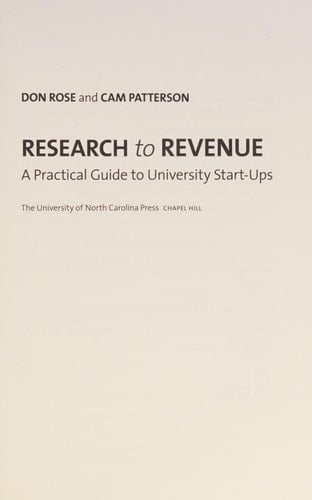Research to Revenue A Practical Guide to University Start-ups