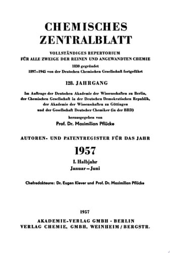 1957, I. Halbjahr 1: Januar – Juni