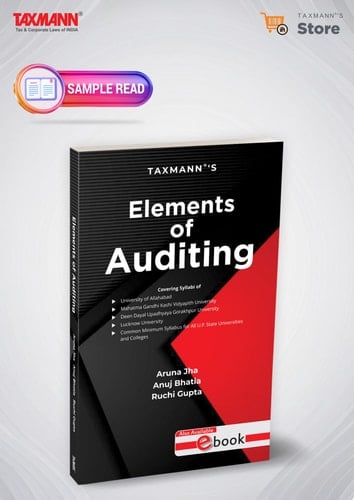Taxmann's Elements of Auditing – Offers clear explanations, practical examples, visual aids, and end-of-chapter questions, making complex auditing concepts accessible and exam-ready