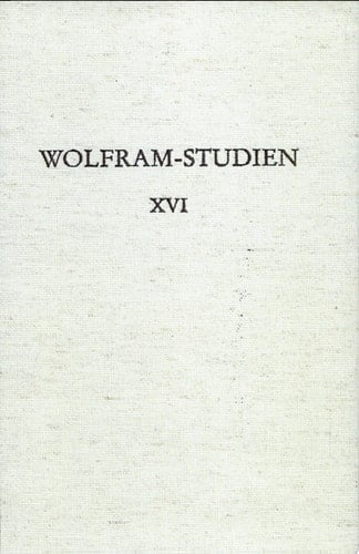 Wolfram-Studien XVI Aspekte des 12. Jahrhunderts Freisinger Kolloquium 1998