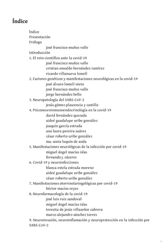 Neurocovid Efectos de la covid-19 en el sistema nervioso