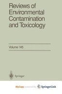 Reviews of Environmental Contamination and Toxicology