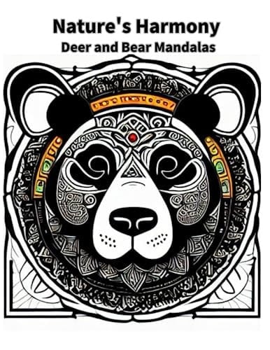 Nature's Harmony: Deer and Bear Mandalas"