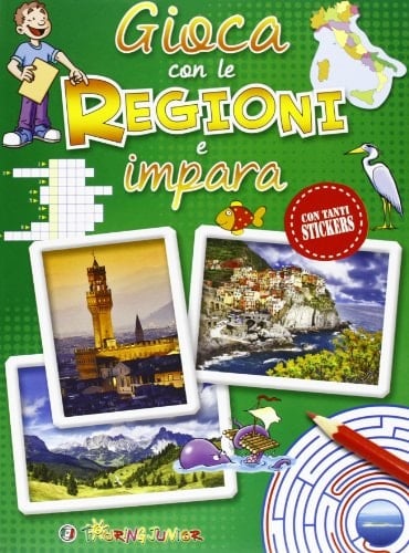 Gioca con le regioni e impara. Con adesivi